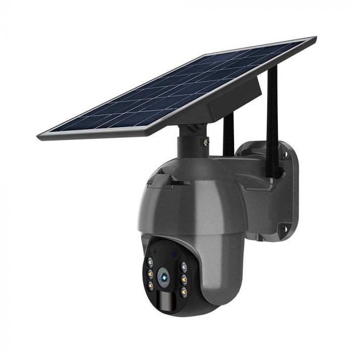 HD SMART solarna PTZ kamera sa senzorom, sim kartica - 4G, crna