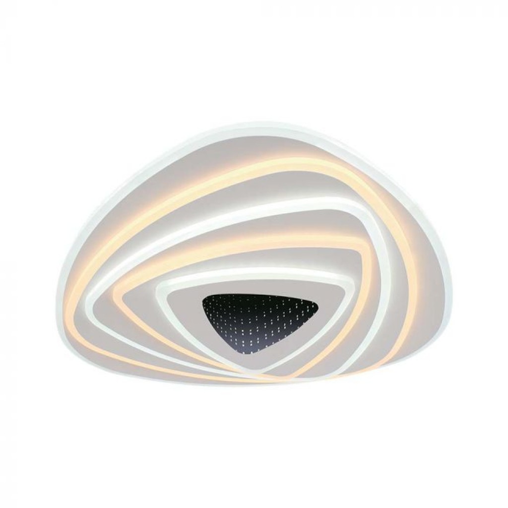 120W Dizajnerska Smart stropna svjetiljka  (51*50*7CM) CCT: 3000K+6000K dimabilna + daljinski upravljač 